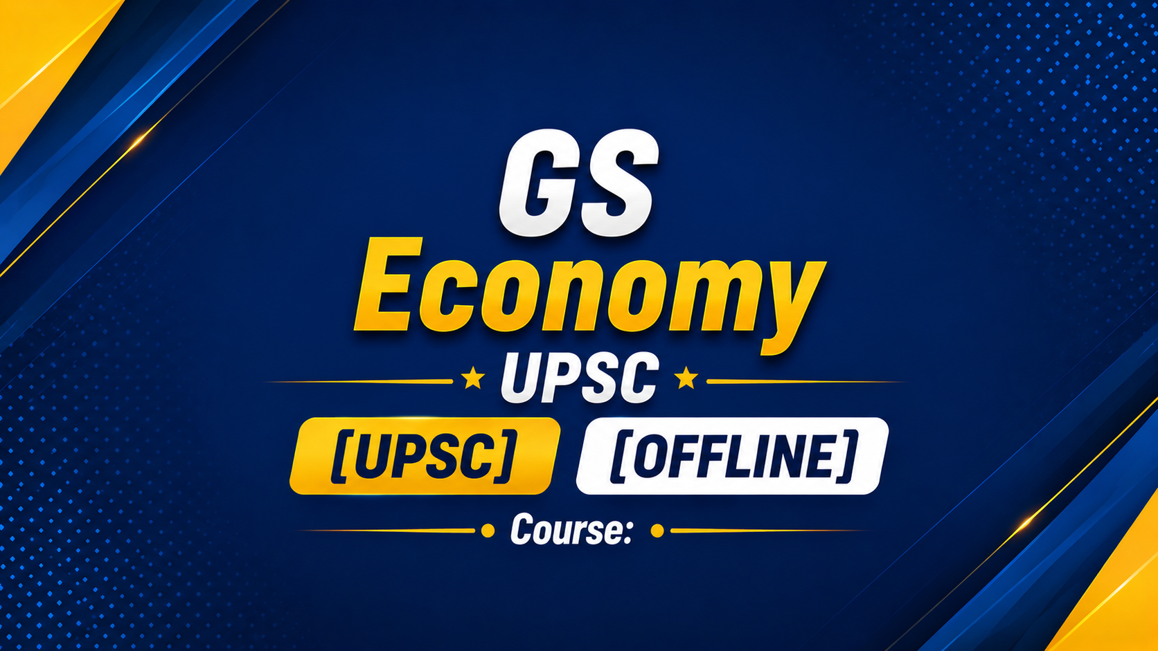 GS Economy UPSC
